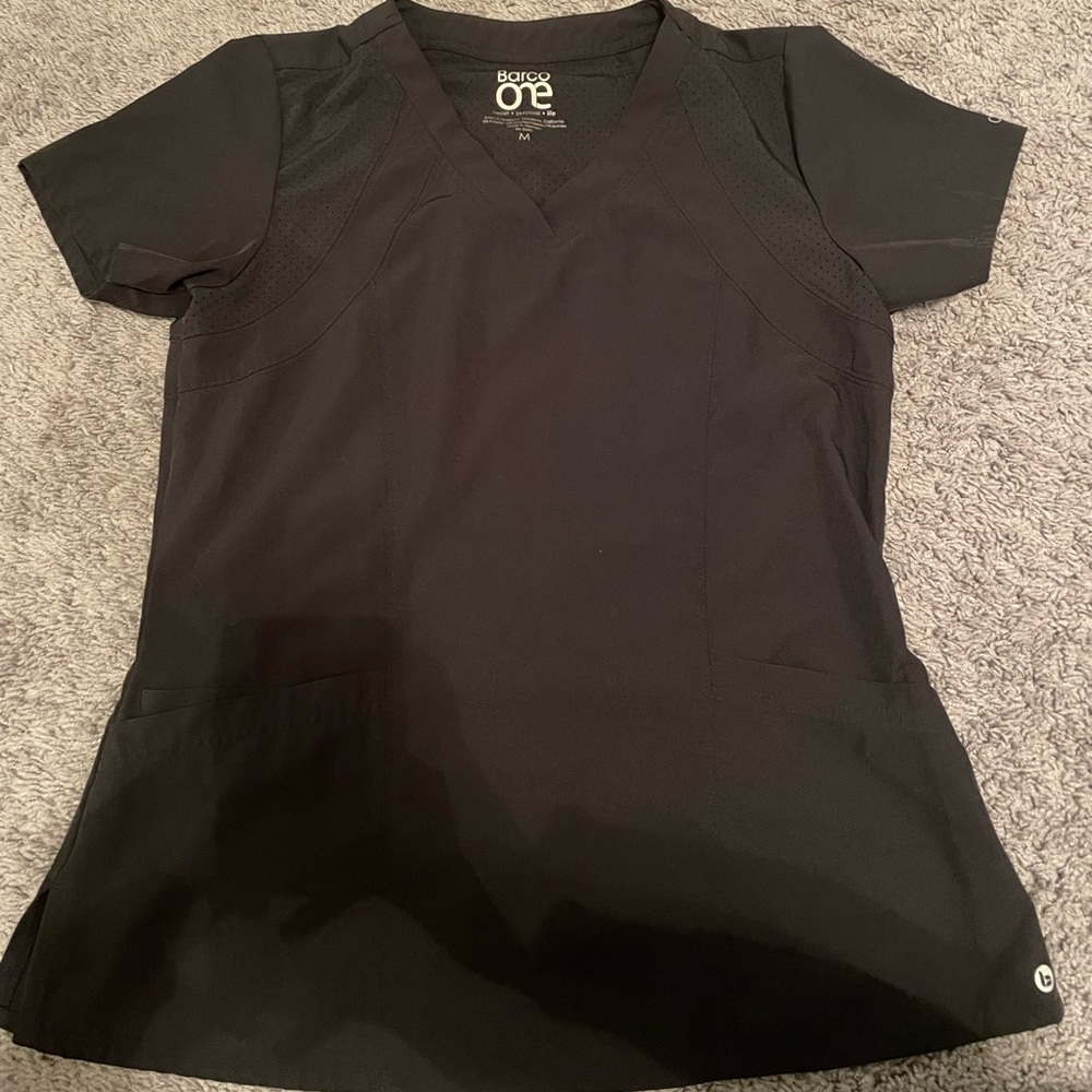Barco One Black Scrub Top